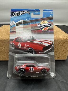 Hot Wheels 2024 Vintage Racing Club 1967 Camaro CHASE Red 6/6 Edelbrock HRT81
